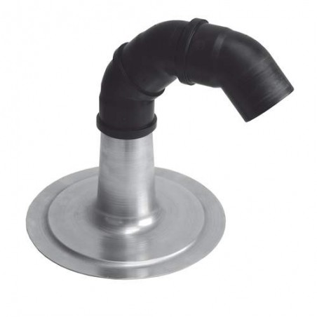 Anjo dakdoorvoer incl. 3 PP bochten 45° en plakplaat Ø110 mm