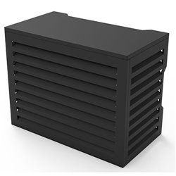 Airco Cover Omkasting 100x70x50 RAL9005 Zwart