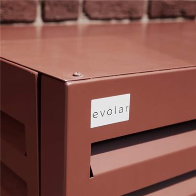 Evolar Evo-cover omkasting Medium steenrood aluminium gepoedercoat 800 x 1100 x 550 mm Evolar Evo-cover omkasting Medium steenrood aluminium gepoedercoat 800 x 1100 x 550 mm