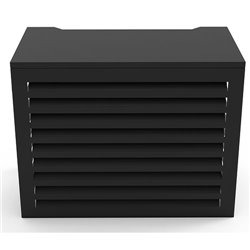 Airco Cover Omkasting 100x85x60 RAL9005 Zwart