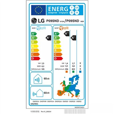 Airco Split Unit - LG Dualcool AI Air Special - vermogen 2.5 kW - incl. installatie 