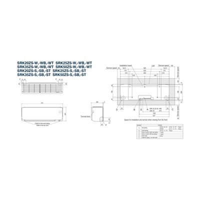 Airco Split Unit - Mitsubishi Heavy Industries SRC25ZS-W + SRK25ZS-W - vermogen 2.5 KW - incl. installatie
