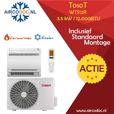 Airco Split Unit - Tosot Console wts-12R - vermogen 3,5 kW - incl. installatie Airco Split Unit - Tosot Console wts-12R - vermogen 3,5 kW - incl. installatie