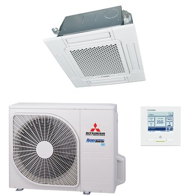 Airco Split Unit - Mitsubishi Heavy industries SRC40ZSX-W + FDTC40VH - vermogen 4.0 KW - incl. installatie
