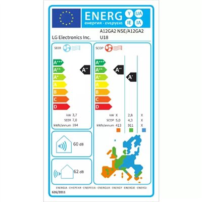 Airco Split Unit - LG Dualcool AI Air Special - vermogen 3.5 kW - incl. installatie